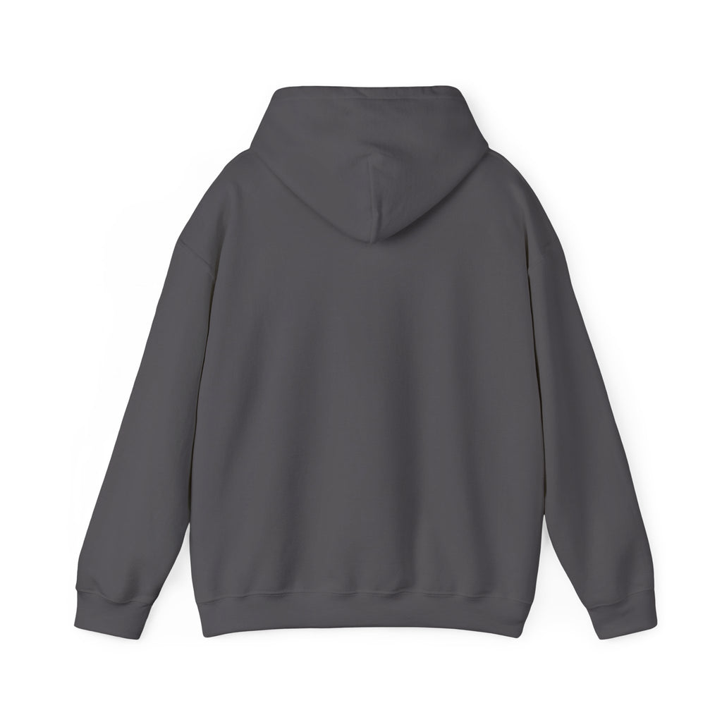 Plain back of the Charcoal hoodie
