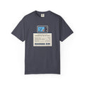Navy t-shirt reading Thermostat Was on Heat. Diagnosis: $189. with a simple thermostat graphic