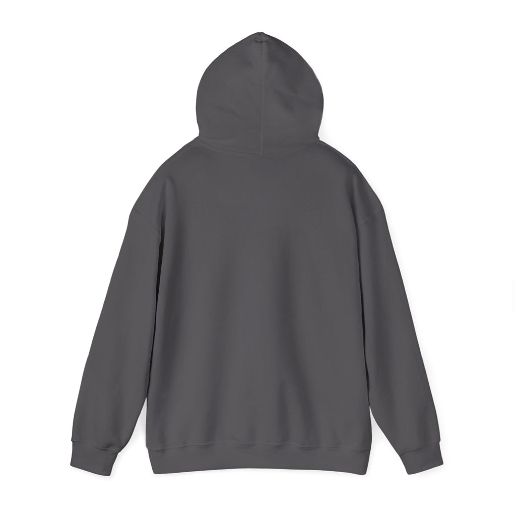 Plain back of the Charcoal hoodie