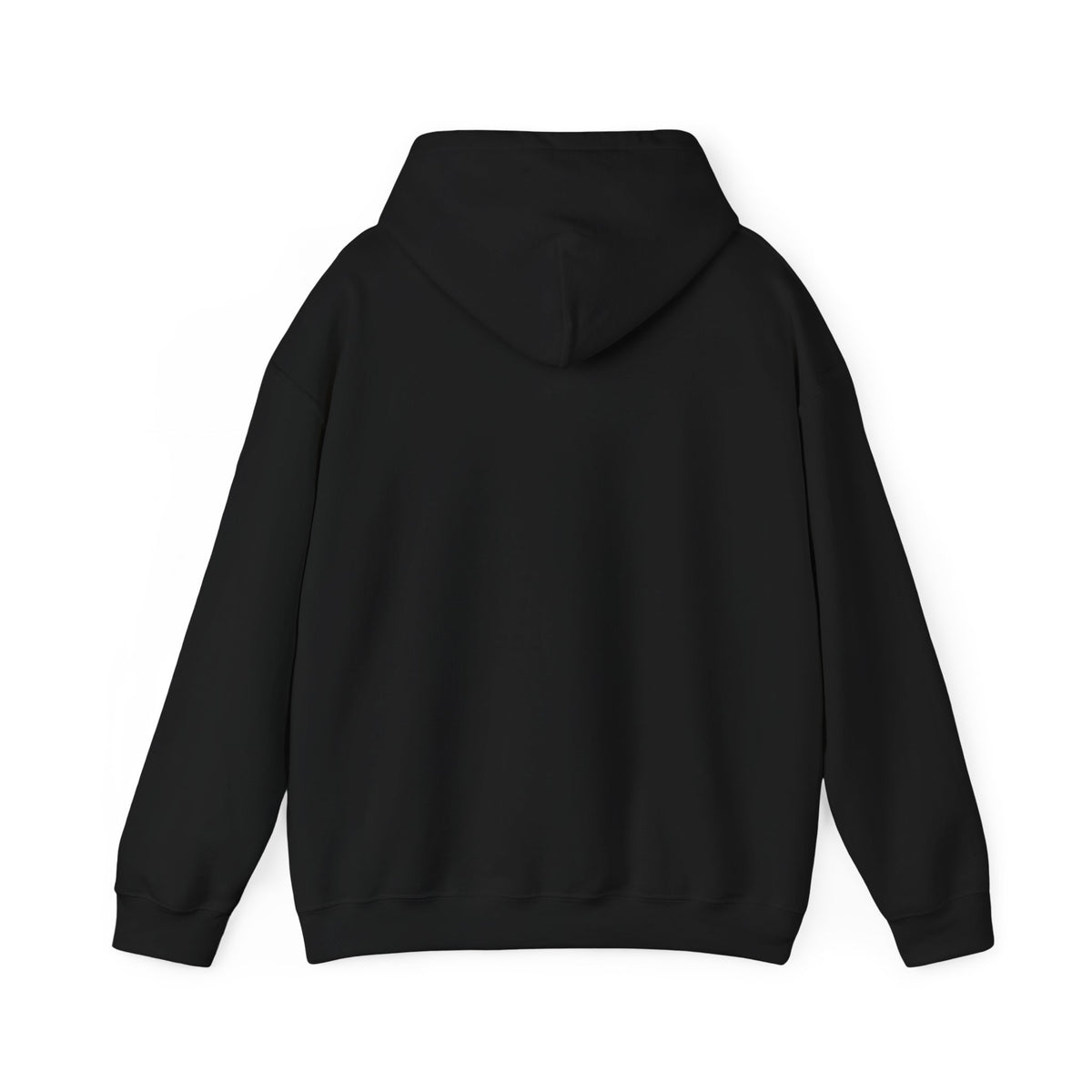 Plain back of the Black hoodie