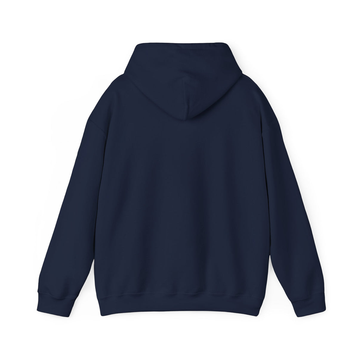 Plain back of the Navy hoodie