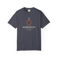 Navy t-shirt with the I Married a Refrigeration Tech flare nut ring graphic